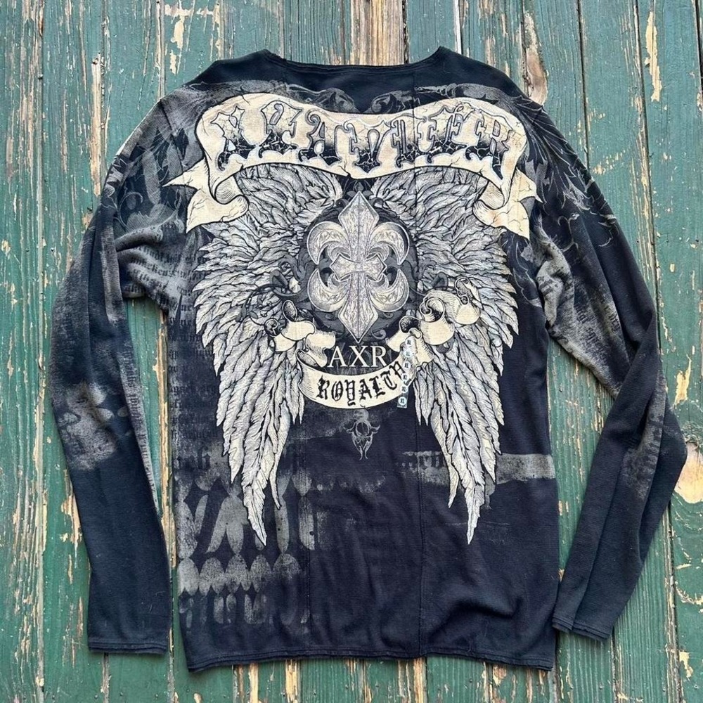 Y2K Panther long sleeve shirt with cool back design #y2kfashion #grungevibes